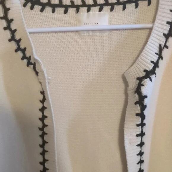 all:row knit long cardigan size Large - Picture 6 of 8